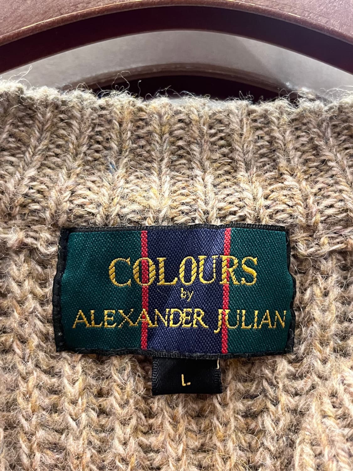 Colours 빈티지 헤비울 헨리넥 니트 상품이미지7