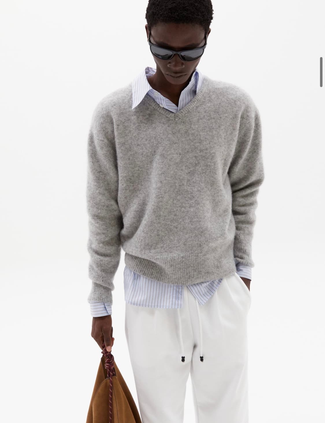 [타일레] V-NECK SWEATER CLOUD GREY 2size 상품이미지4