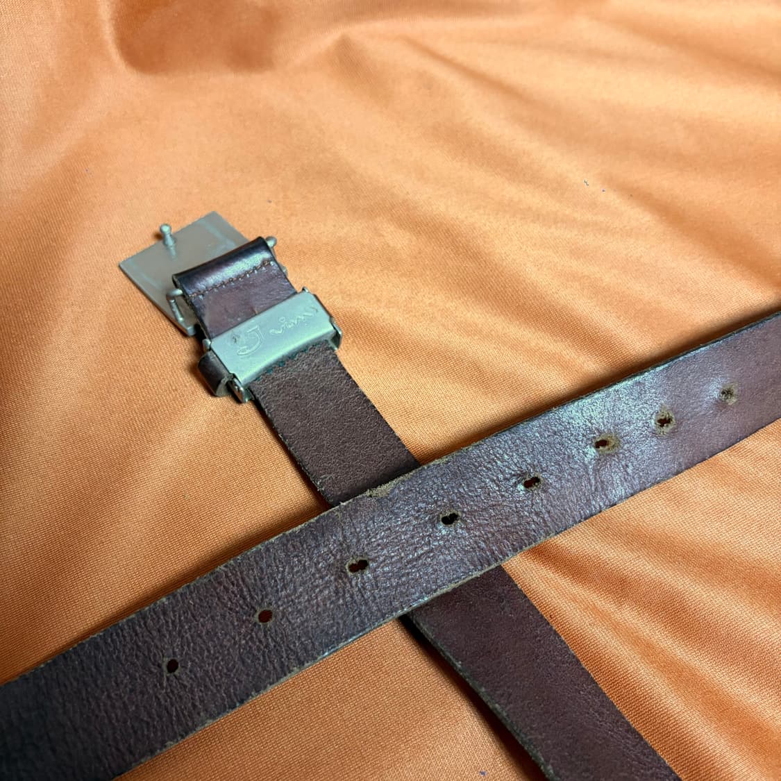 J vim 정사각형 버클 리얼 레더 벨트 상품이미지4