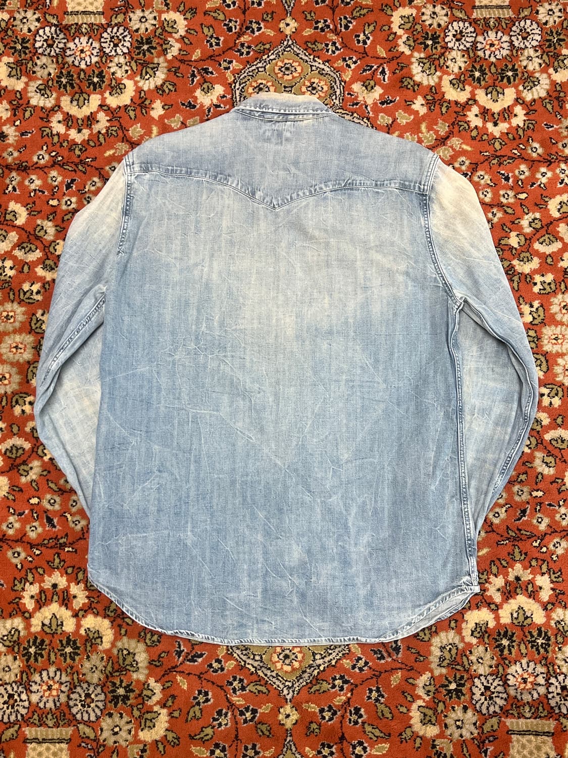 [L] 리바이스 빈티지 연청 웨스턴 데님셔츠 상품이미지4