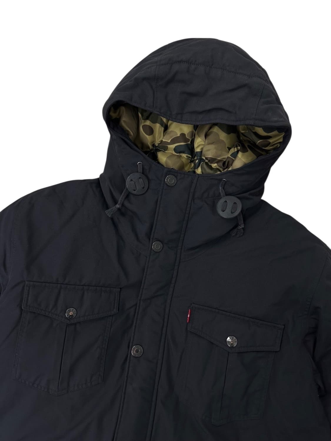 리바이스 밀리터리 덕다운패딩 블랙 (L) 상품이미지2