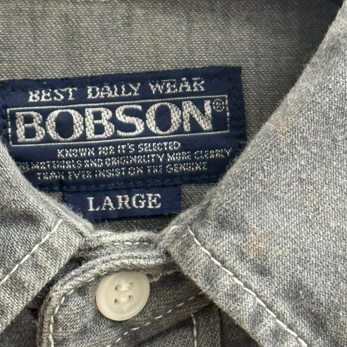 BOBSON 웨스턴 데님 셔츠 (L) 상품이미지2