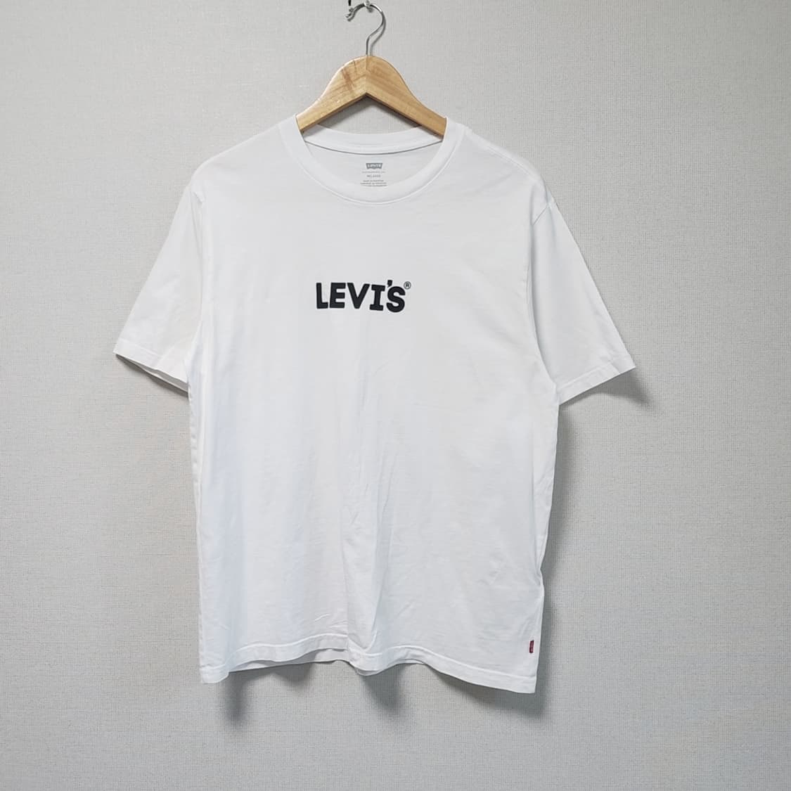 [S] 리바이스 화이트 로고 반팔 티셔츠 상품이미지1