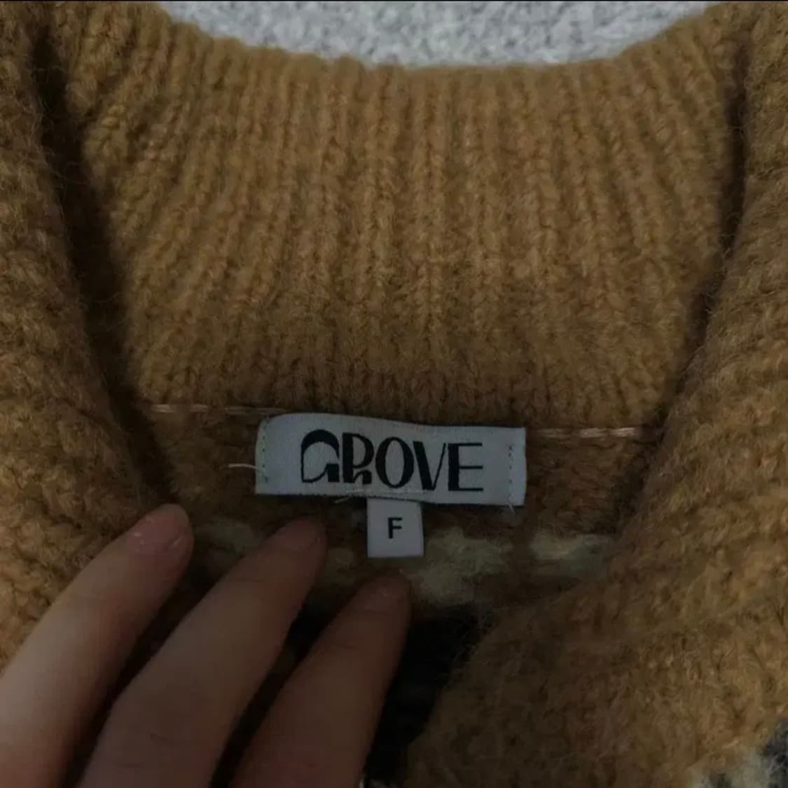 그로브 22fw 엘던 니트집업 태연 가디건 상품이미지5