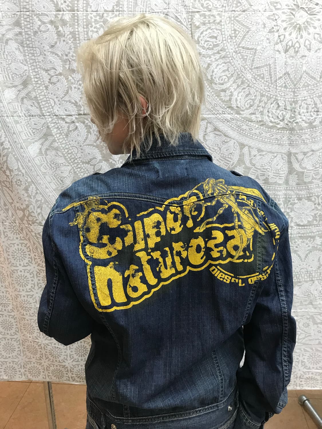 디젤 백프린팅 투포켓 데님 자켓  상품이미지1