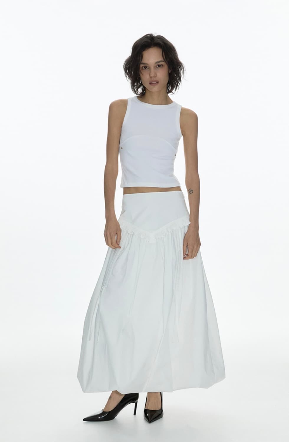 밀로 우먼 벌룬 셔링 맥시 스커트 상품이미지1