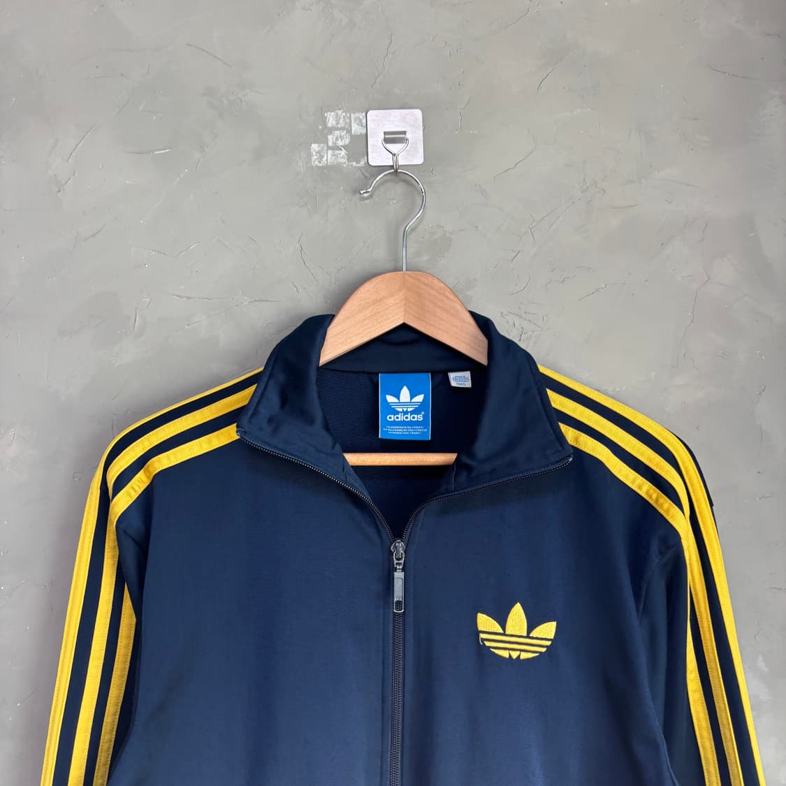 아디다스 파이어버드 져지 트랙탑 네이비 노랑 상품이미지2