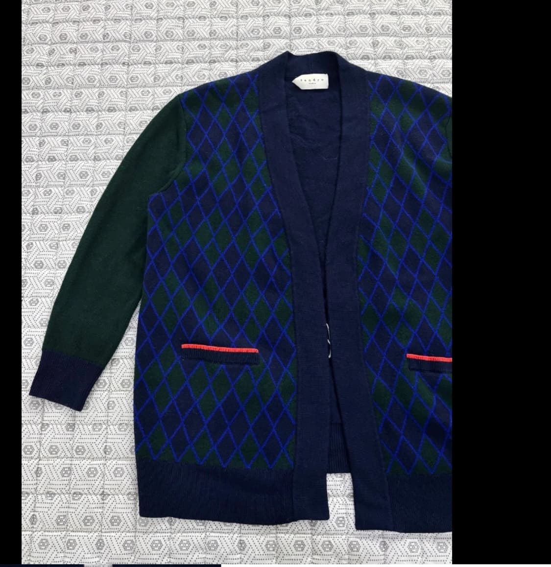 산드로 Sandro 아가일 가디건 ~FREE 상품이미지2