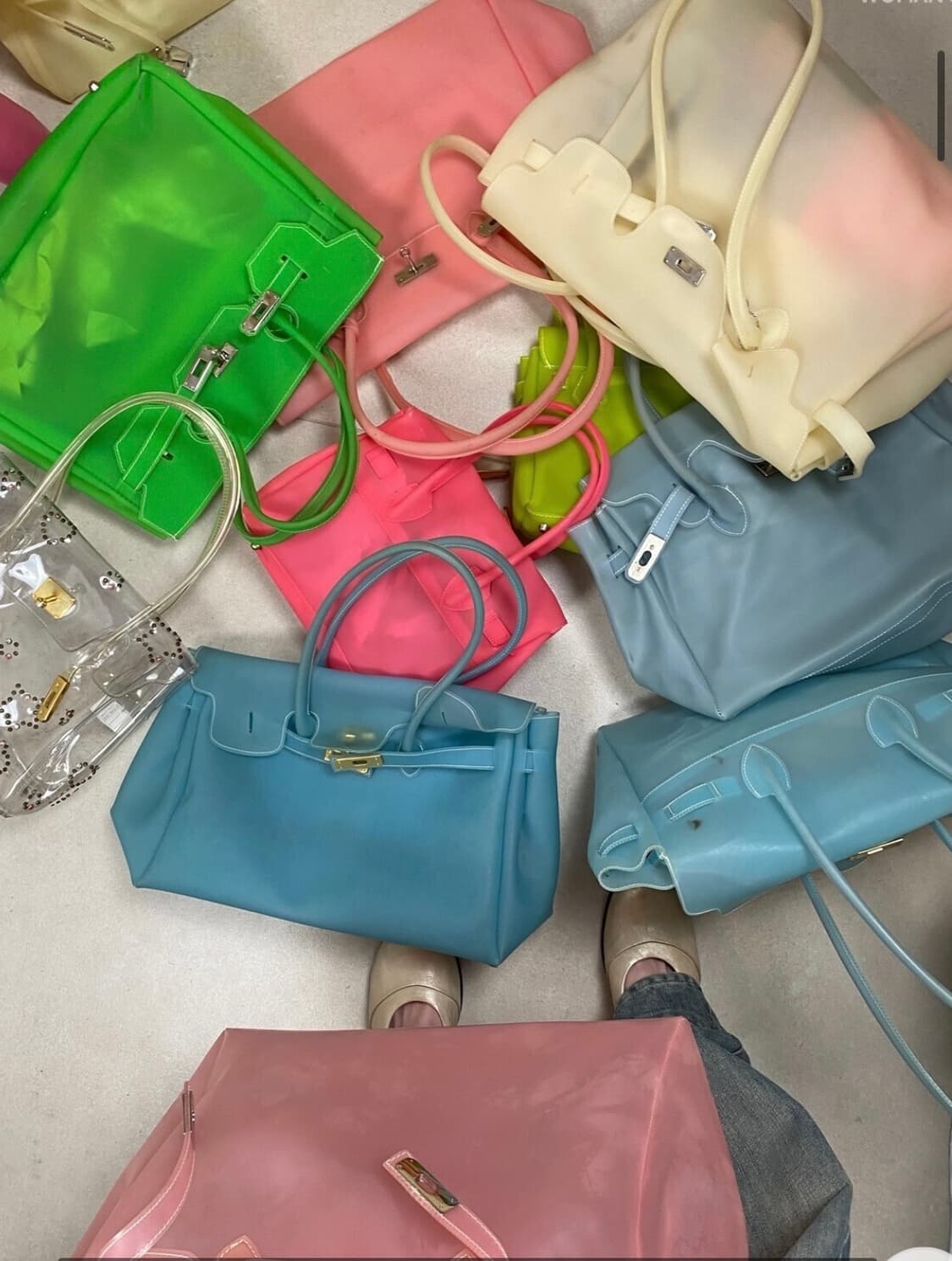 kiiikiii 키키 젤리백 라이트그린 상품이미지4