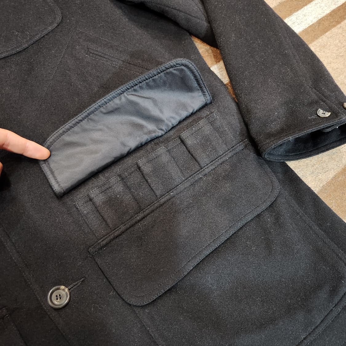 폴로랄프로렌 알파카 울 헌팅 자켓 코트 L 105 상품이미지3