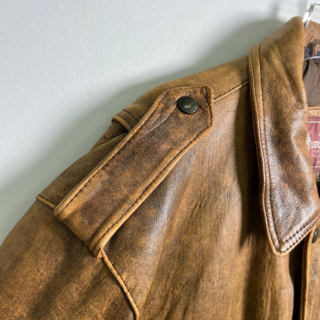 VTG 빈티지 양가죽 A-2 플라이트 자켓 L 상품이미지7