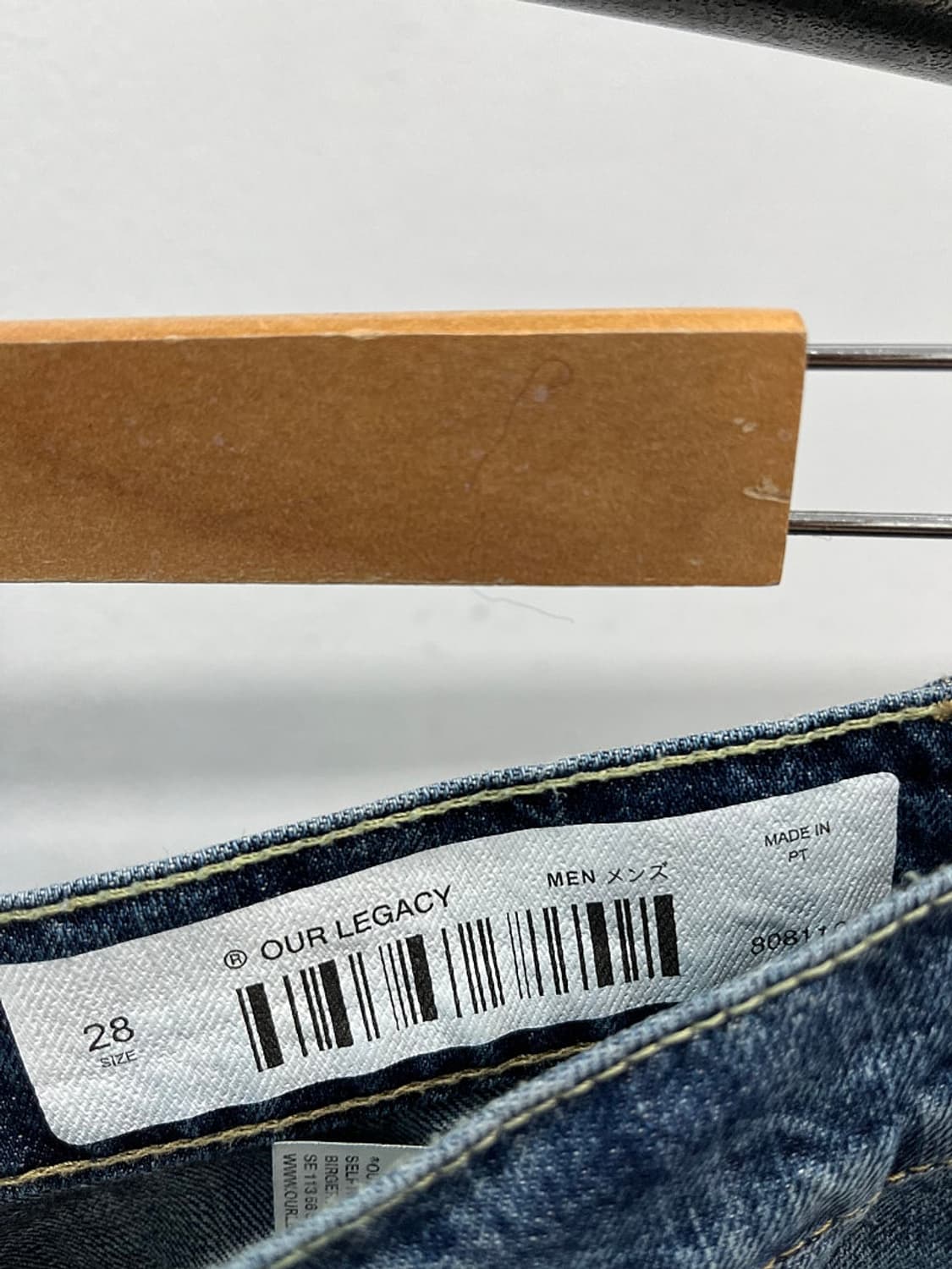 29) 아워레가시 신형 바스트컷 러버 리페어 데님 상품이미지8