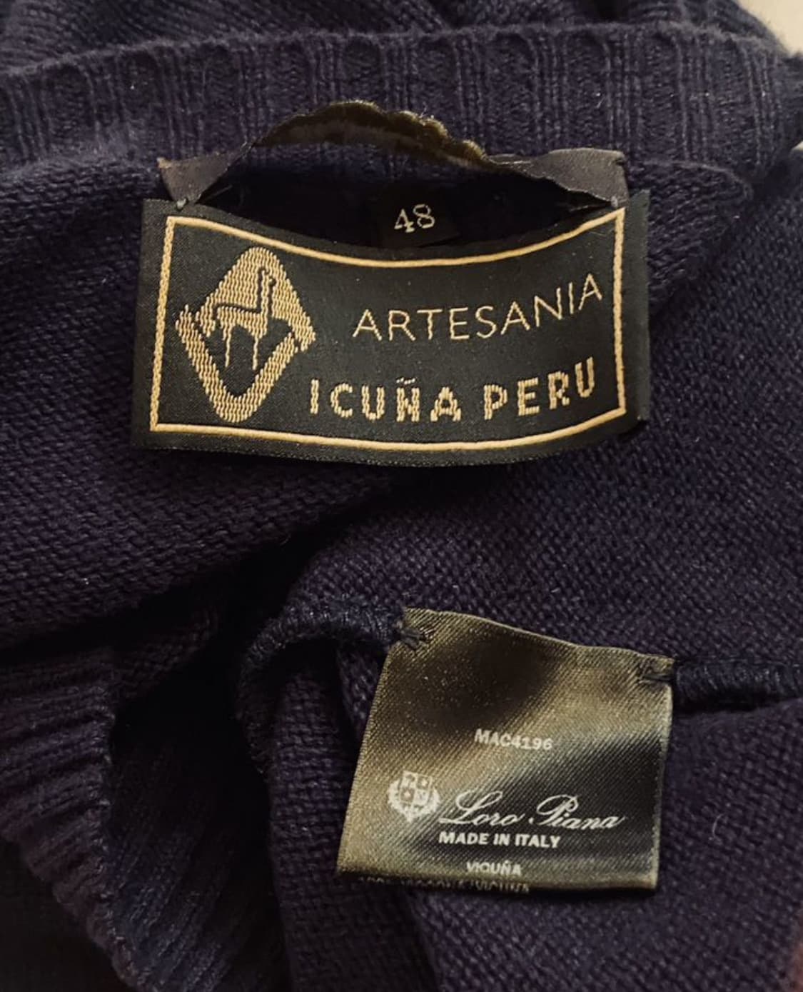 LORO PIANA 로로 피아나 크루넥(비쿠냐-페루)48 사이즈-해외발송 상품이미지7