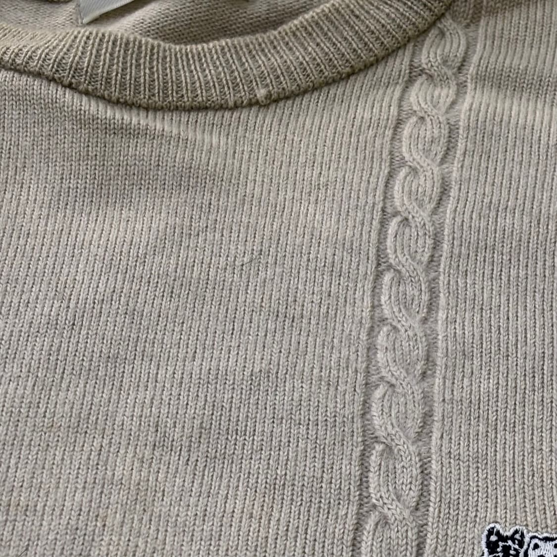 L 블랙앤화이트 빈티지 스웨터 0303E 상품이미지5