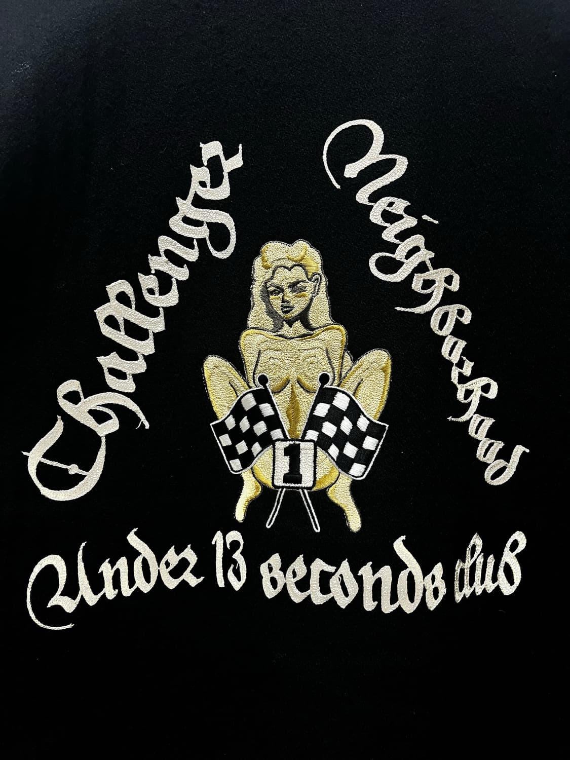 네이버후드 x 챌린저 wool varsity jacket L size 상품이미지4