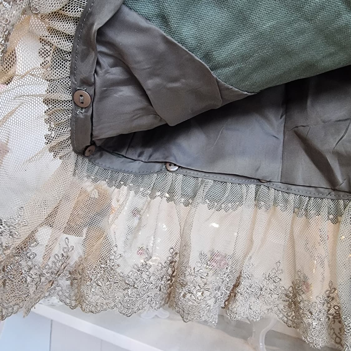 axes femme 레이스 베스트 빈티지 스타일 상품이미지5