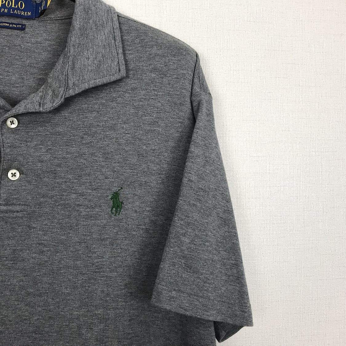 폴로 랄프로렌 커스텀 슬림핏 반팔 카라티셔츠 남성L 상품이미지4