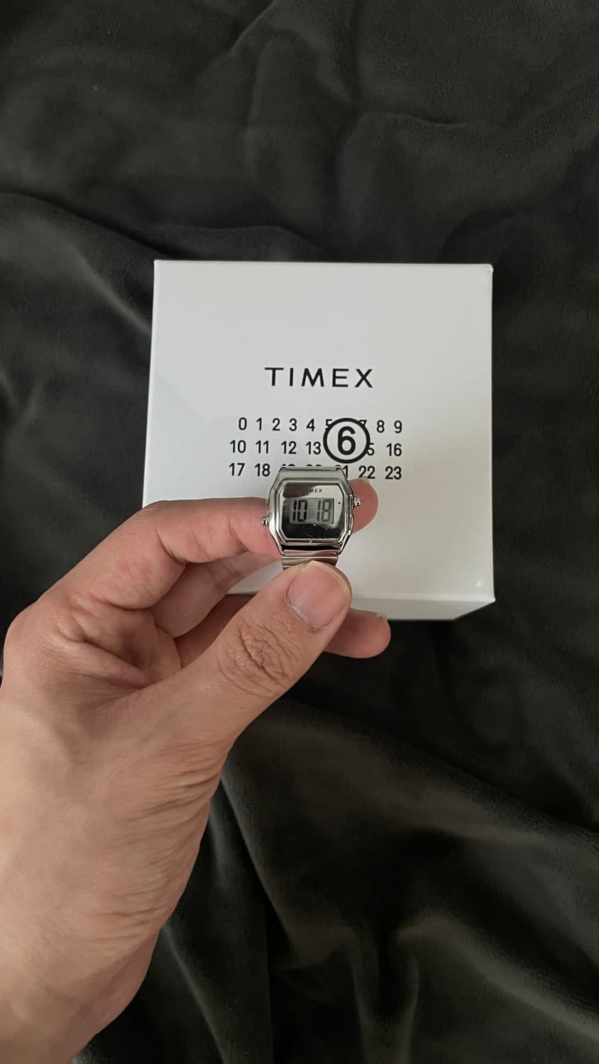 새상품 박스포함 타이맥스 X MM6 메종 마르지엘라 디지털 시계 링 상품이미지1