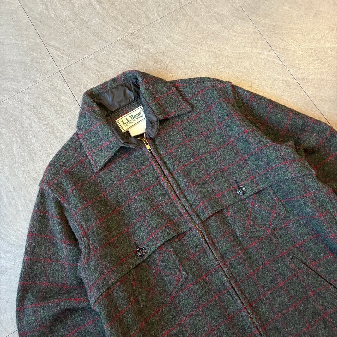 90년대 생산 90s L.L.bean 엘엘빈 울 자켓 상품이미지2