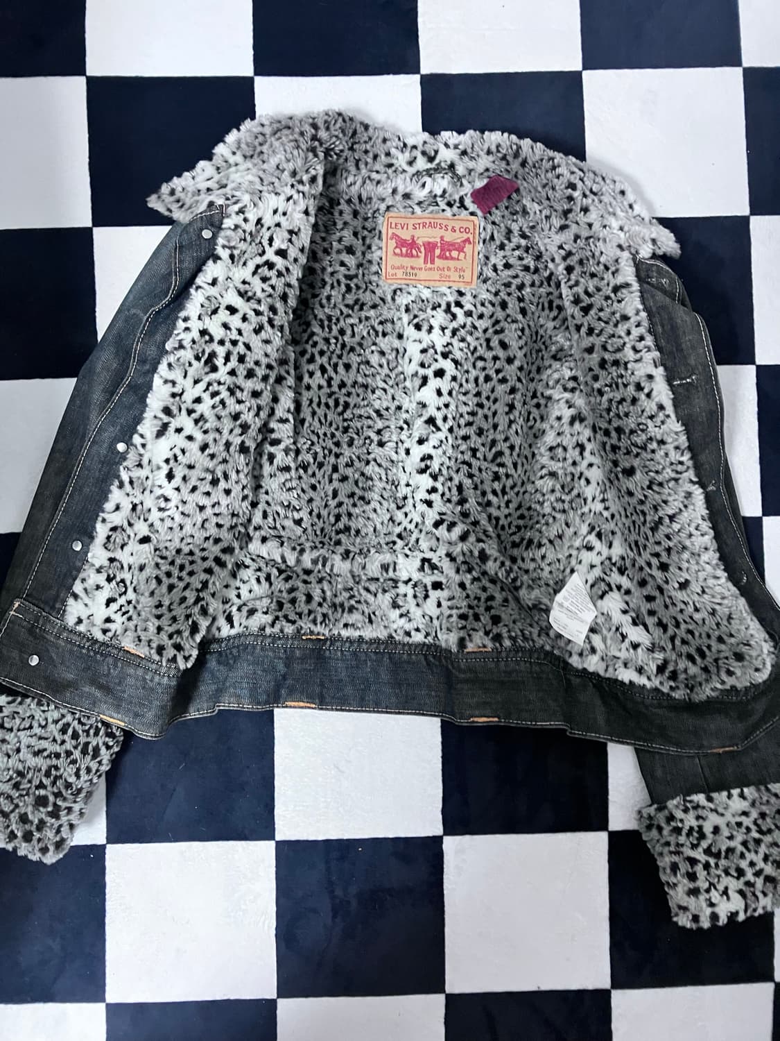 리바이스 타입 1 레오파드 쉐르파 데님 자켓(Levi's Type-1 L 상품이미지3