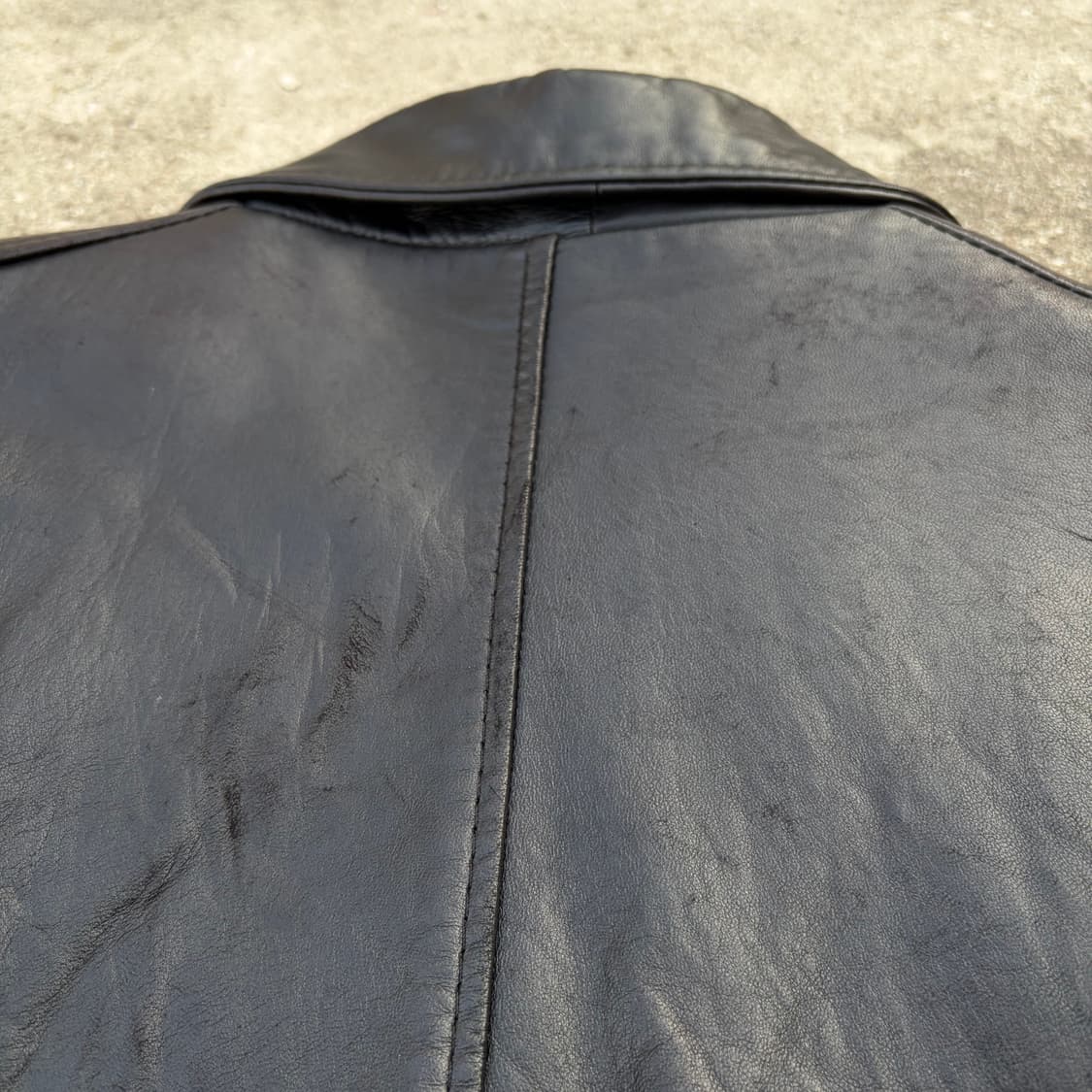90s SOLO 유니웜 빈티지 양가죽 자켓 L 상품이미지9