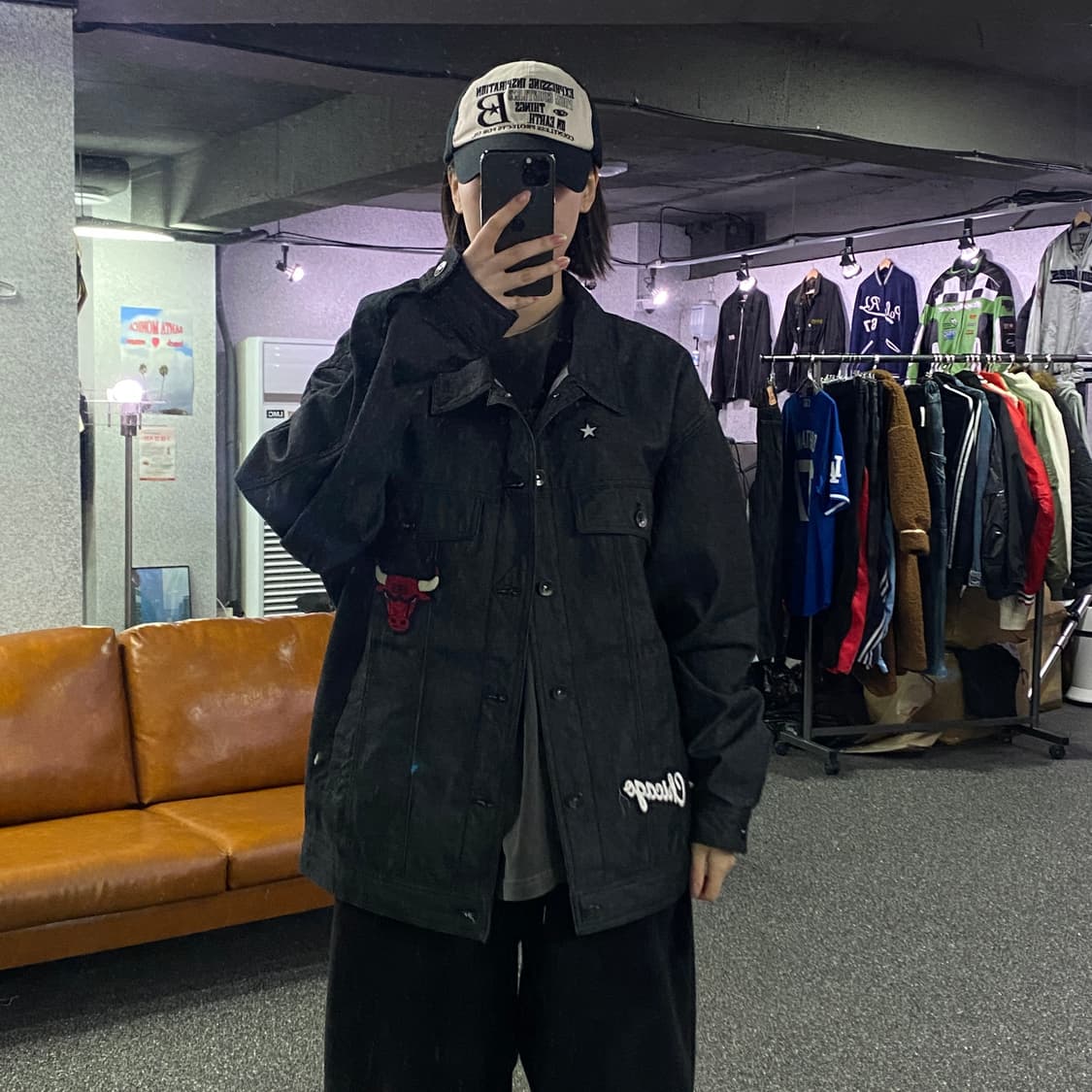 NBA 시카고 불스 빅로고 데님 자켓 B3003 상품이미지1