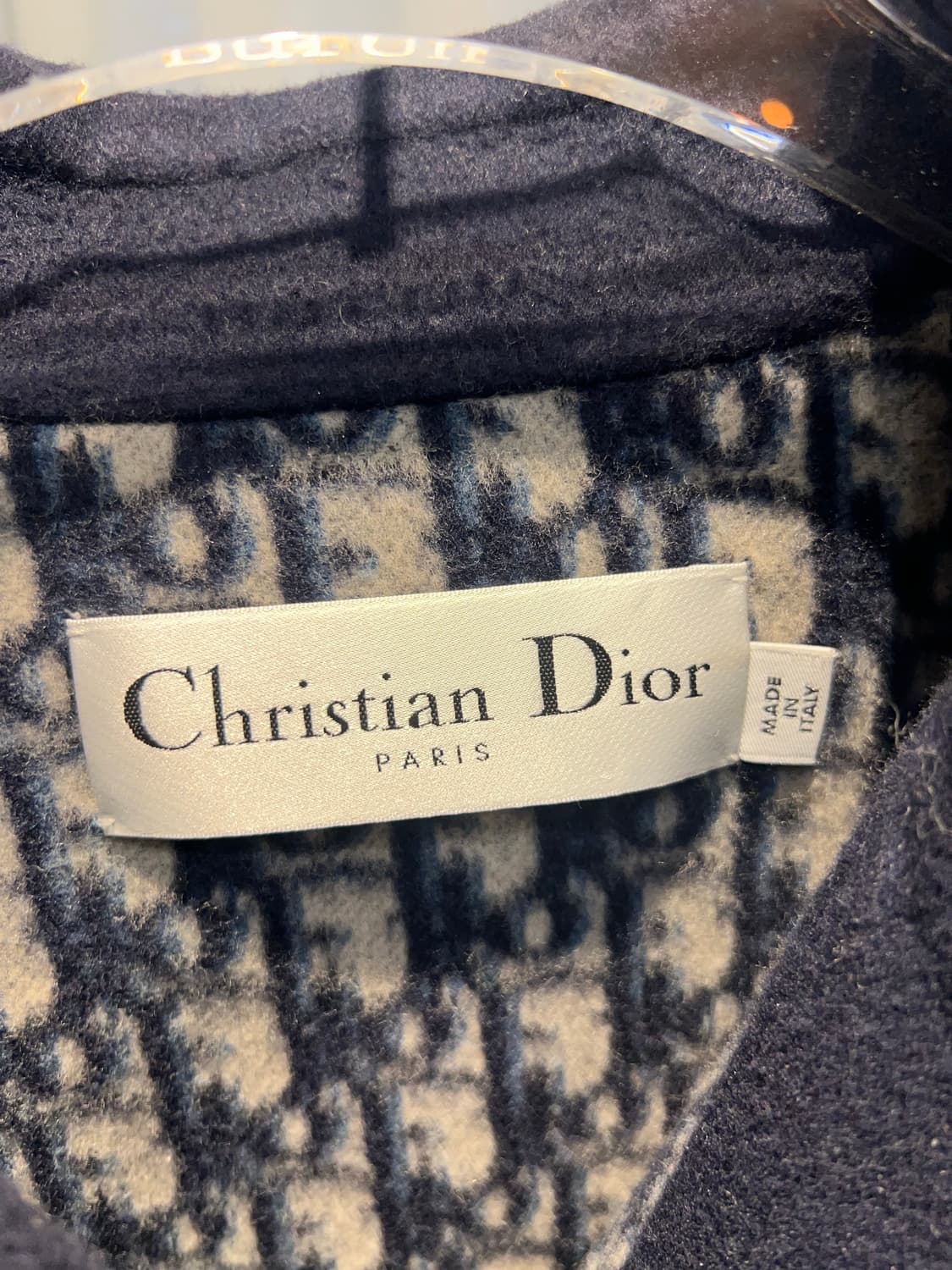 (36) 디올 오블리크 케이프 이펙트 네이비 블루 피코트 여성 상품이미지4