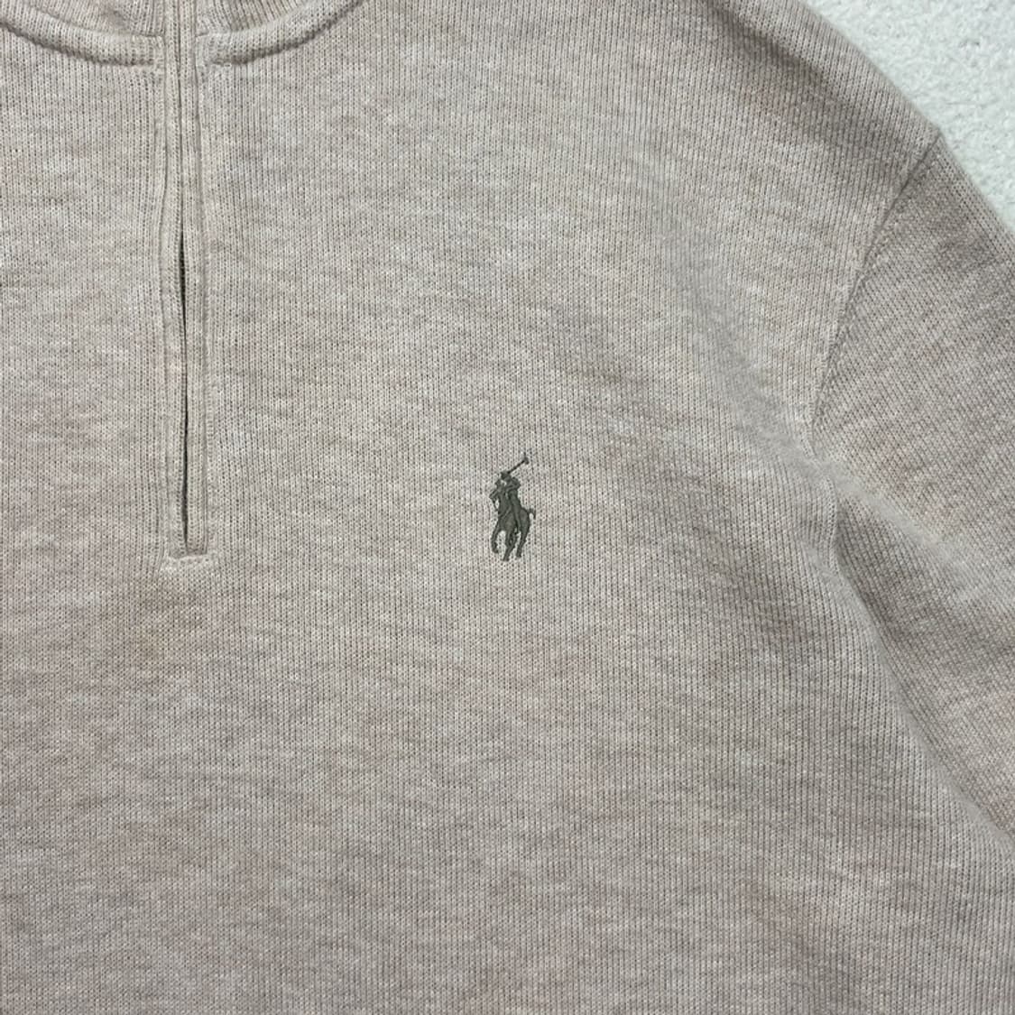 POLO RALPH LAUREN 반집업 맨투맨 베이지 S 상품이미지2