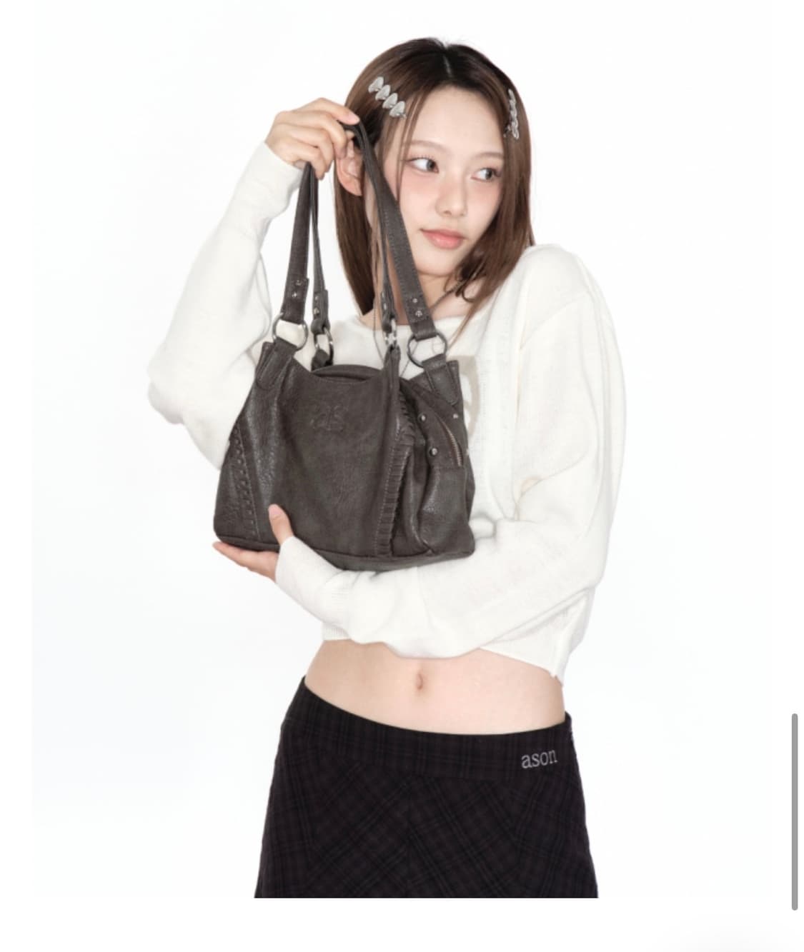 애즈온 보니타백 브라운 상품이미지3