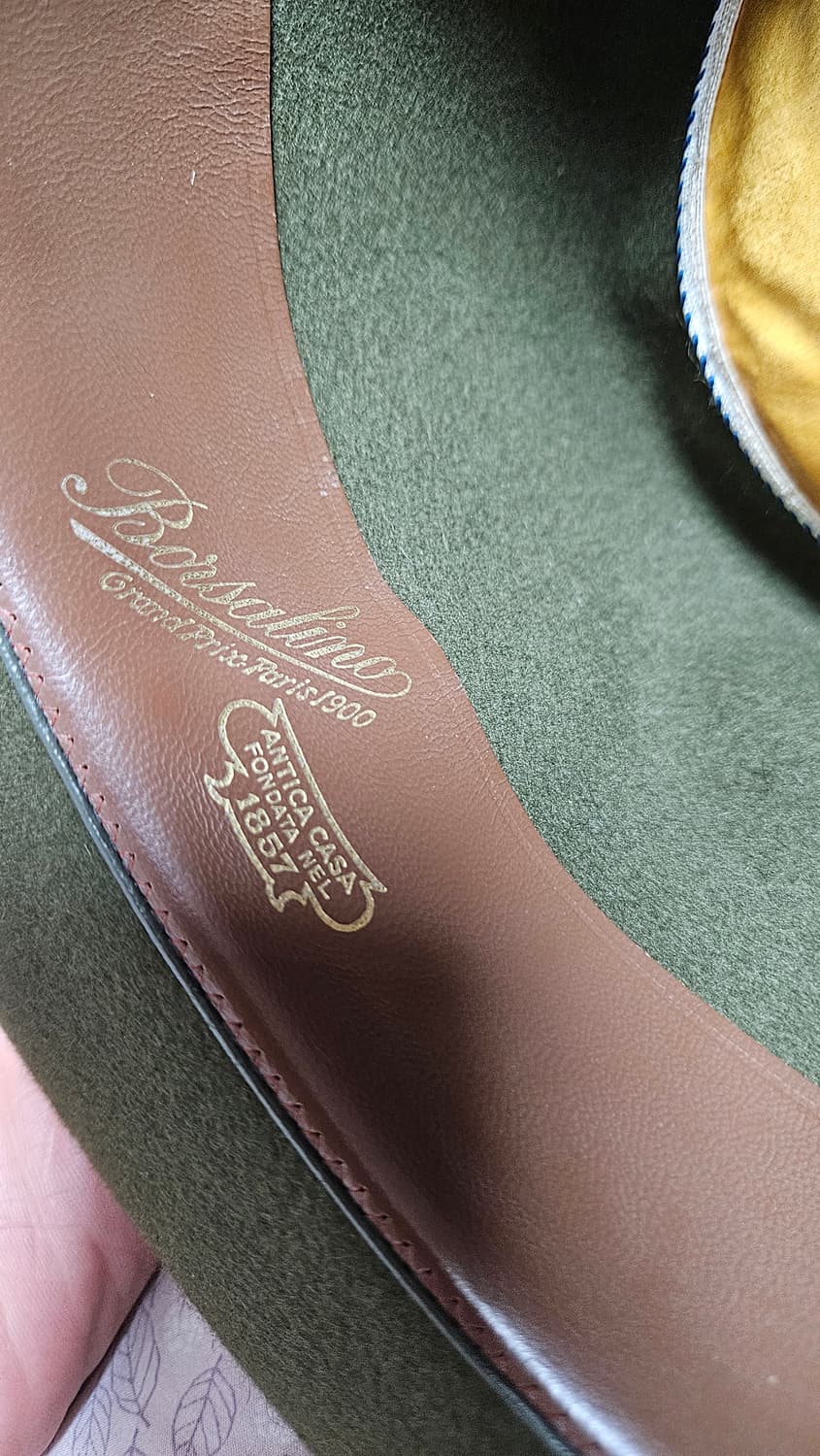 볼사리노 Borsalino 알파인 그린 페도라 58 Medium 상품이미지6