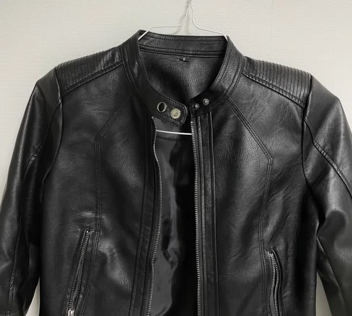Leather rider jacket 상품이미지3