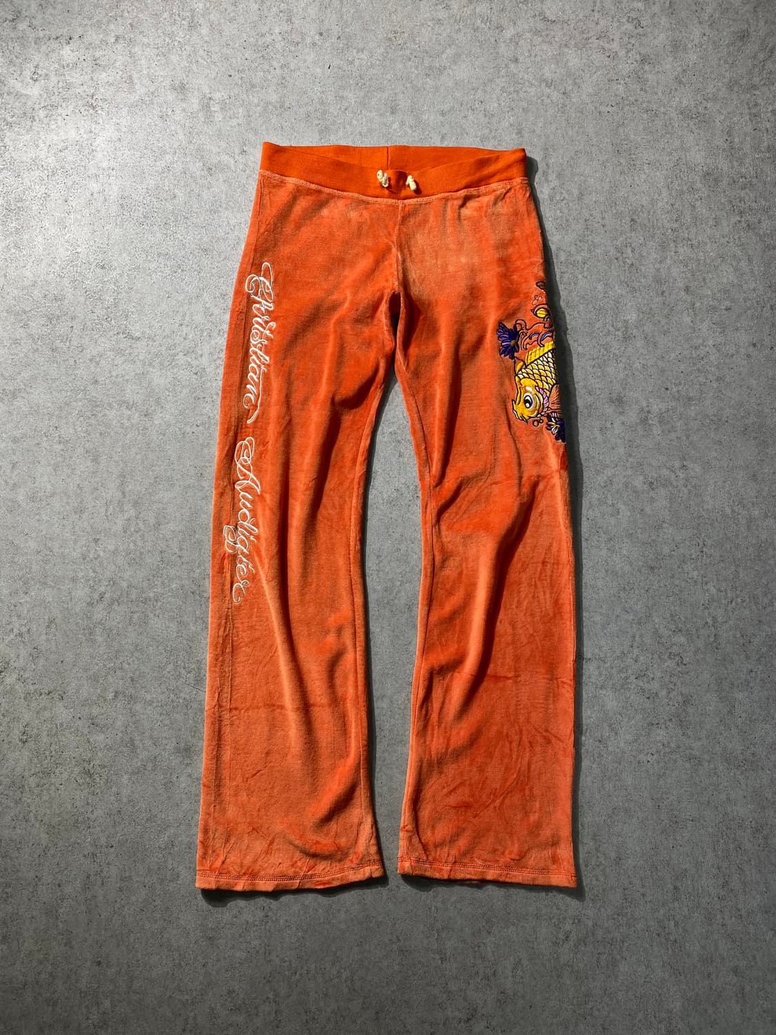 [M] Christian Audigier 오리엔탈 자수 벨루어 팬츠 상품이미지1