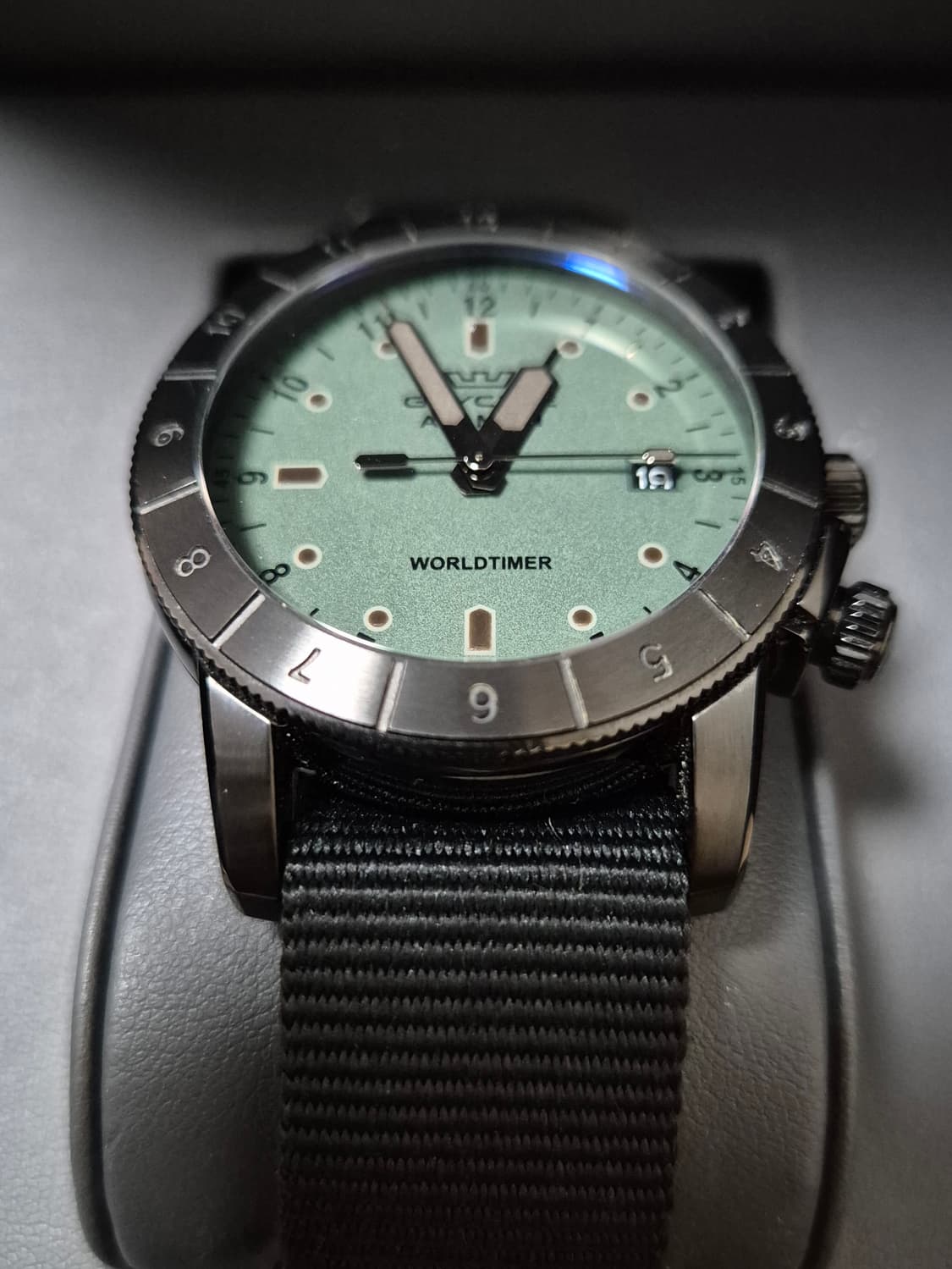 [GLYCINE] 글라이신 에어맨 월드타이머 스텔스 시계 상품이미지7