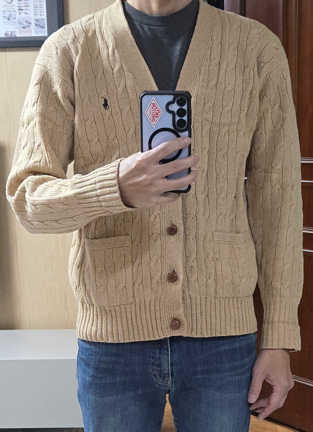 (착샷) 폴로 랄프로렌 가디건 케이블 코튼 상품이미지9