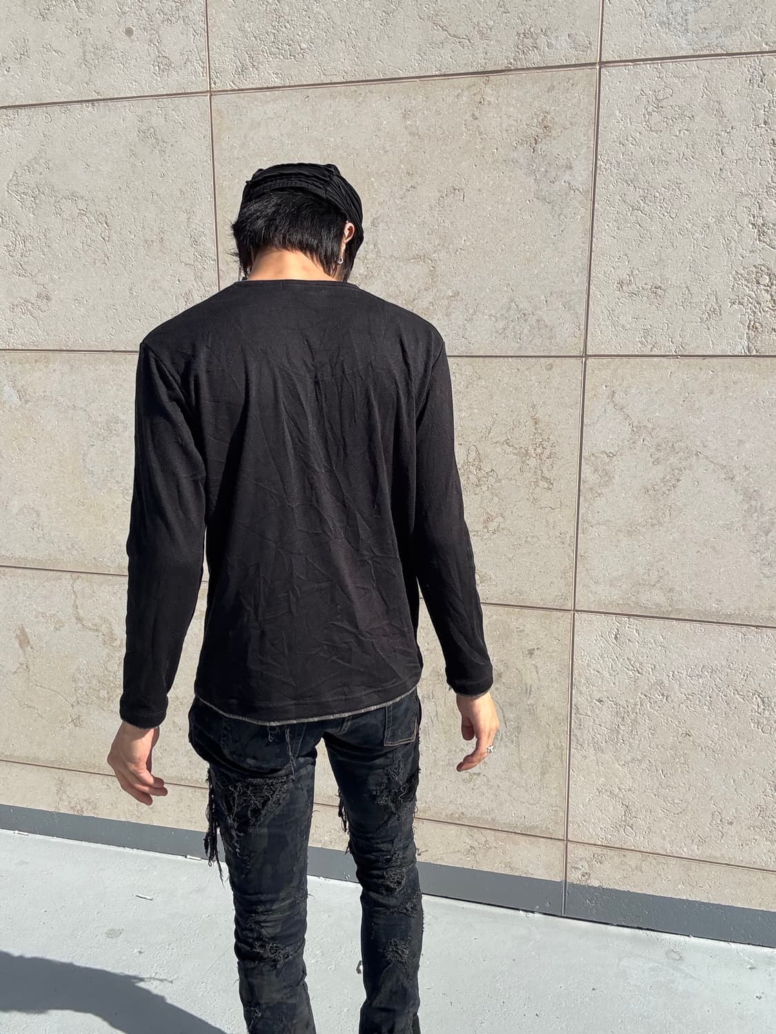 “Vintage”Minimal Design Khaki Layered Mu 상품이미지9