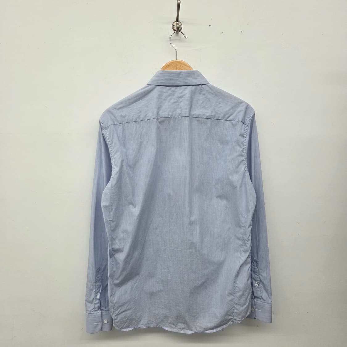 지오송지오 하늘색 스트라이프 셔츠 남성L 상품이미지5