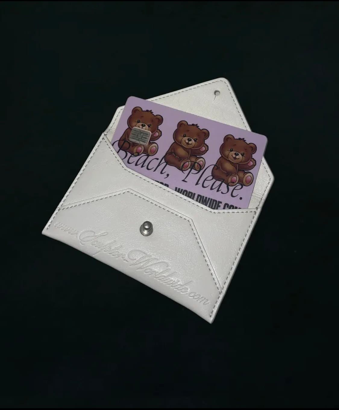 스컬프터 카드지갑 Poor Dear Card Wallet White 상품이미지3