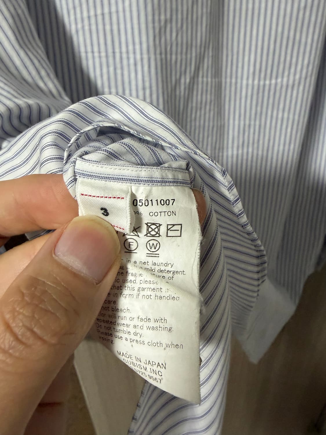 비즈빔 18SS Free Edge 셔츠 화이트 스트라이프 03 상품이미지7