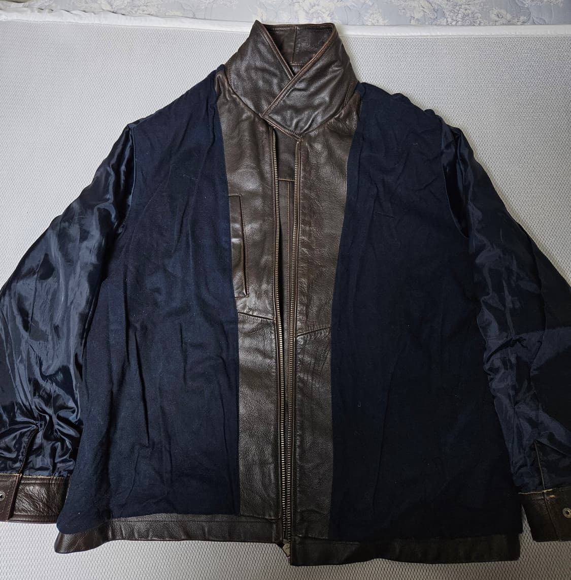 빈티지레더 레더자켓 가죽자켓 카코트 XL 레더 레더카코트 상품이미지7