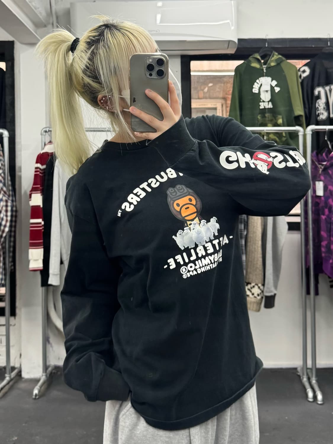 베이프 x 고스트 버스터즈 롱슬리브 상품이미지5