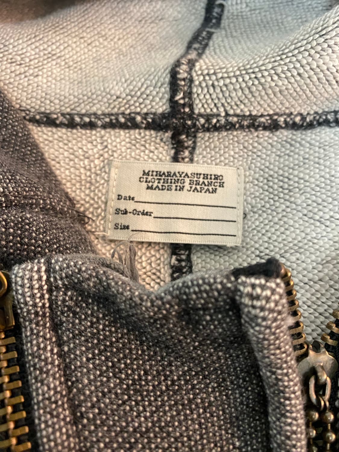 미하라 야스히로 사선 후드집업 상품이미지2