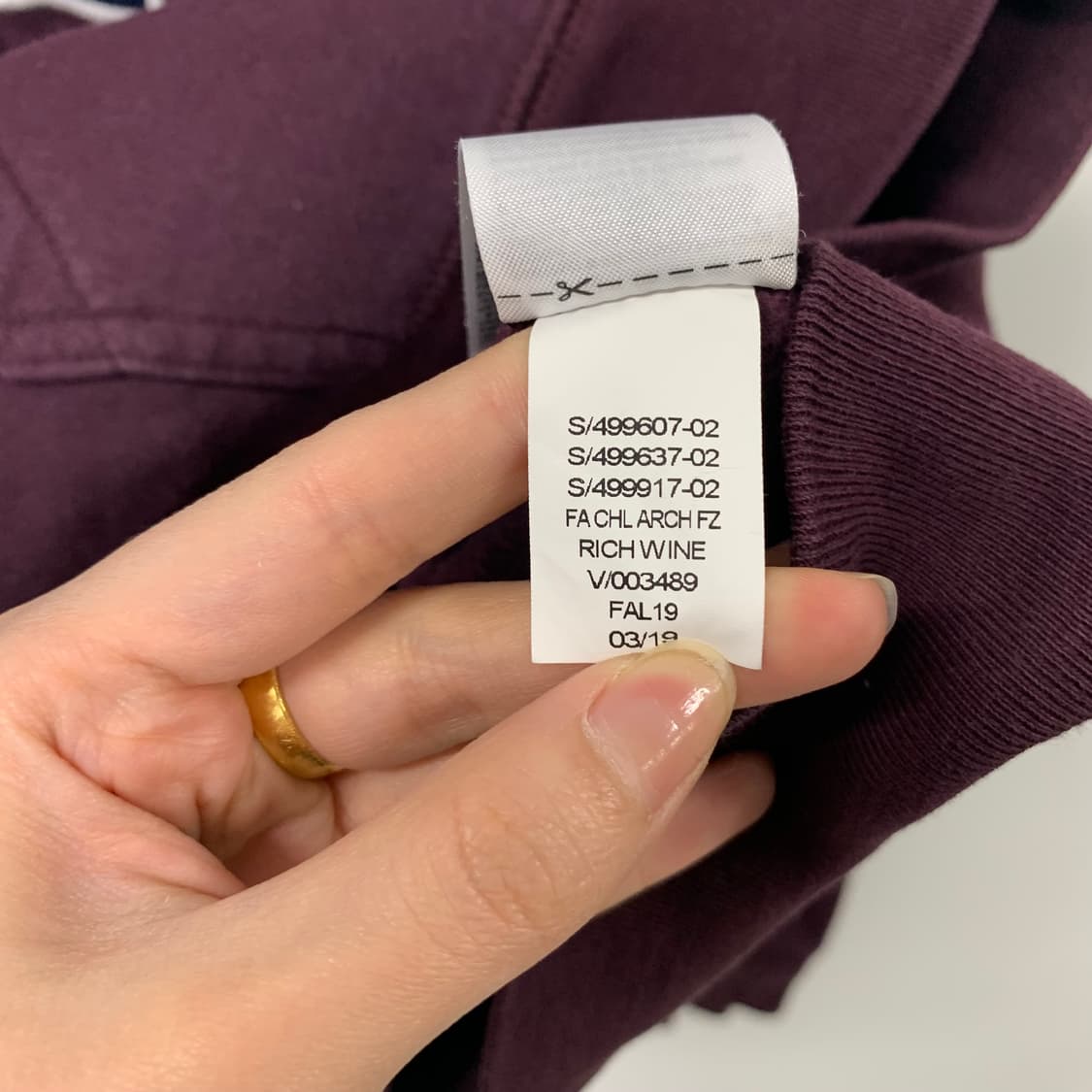 Gap 갭 버건디 후드집업 상품이미지6