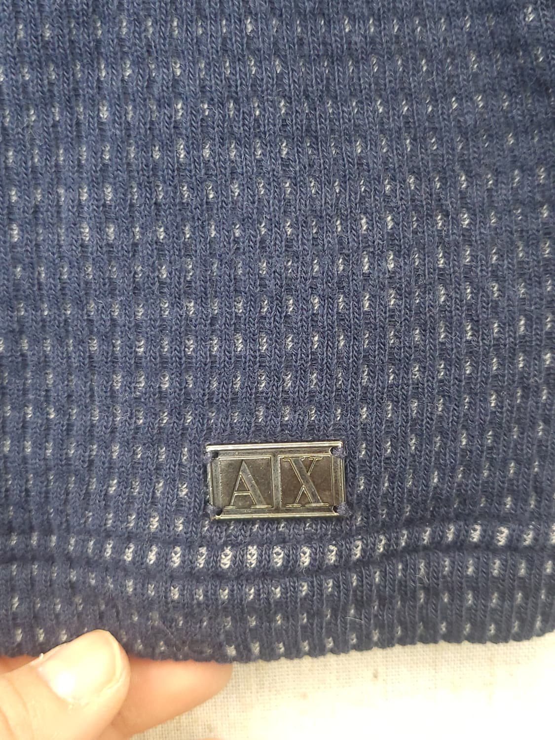 네이비 블루종 스타일 니트 집업 m 상품이미지2