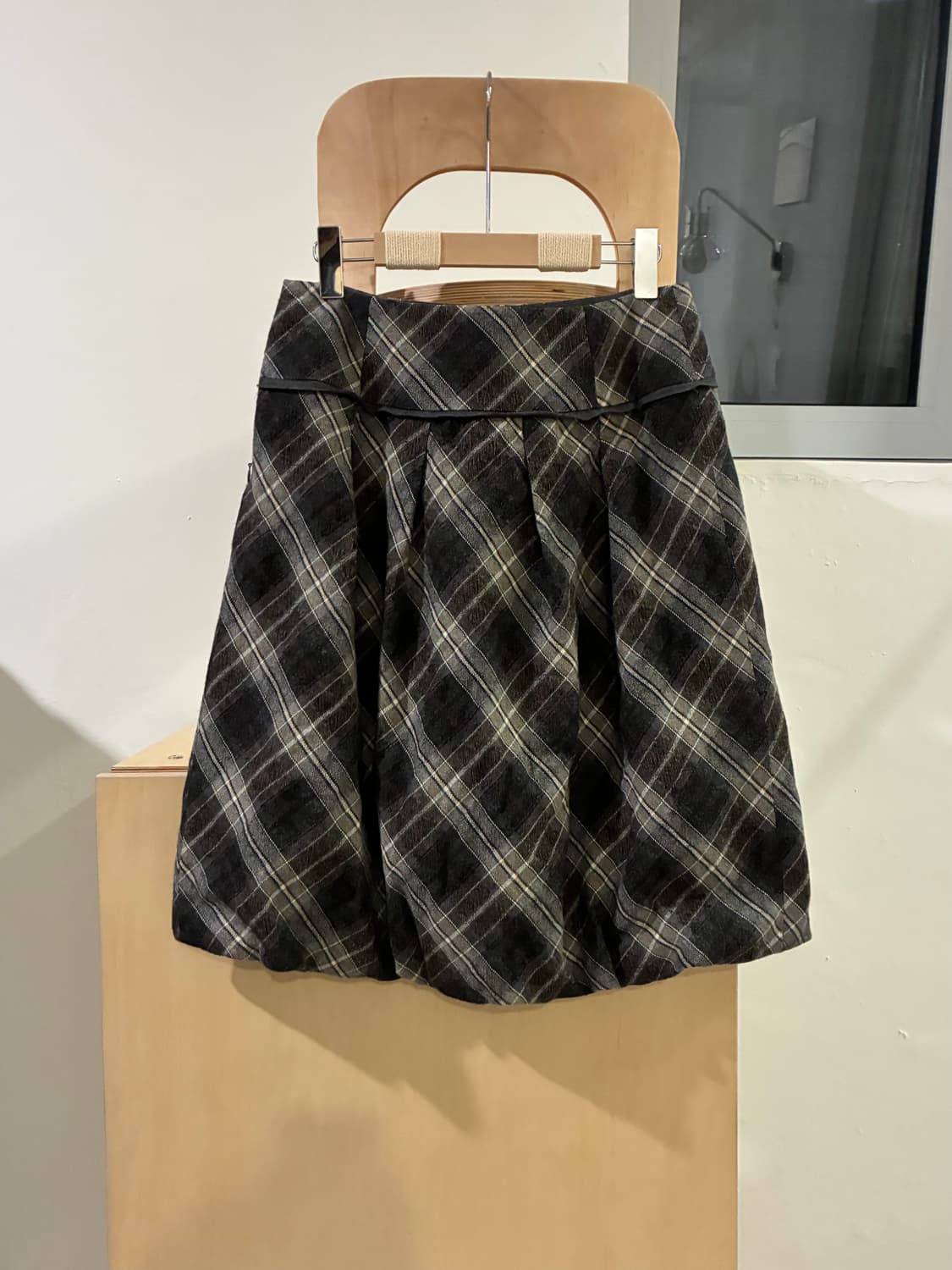 히로코 코시노 체크 벌룬 스커트 상품이미지1