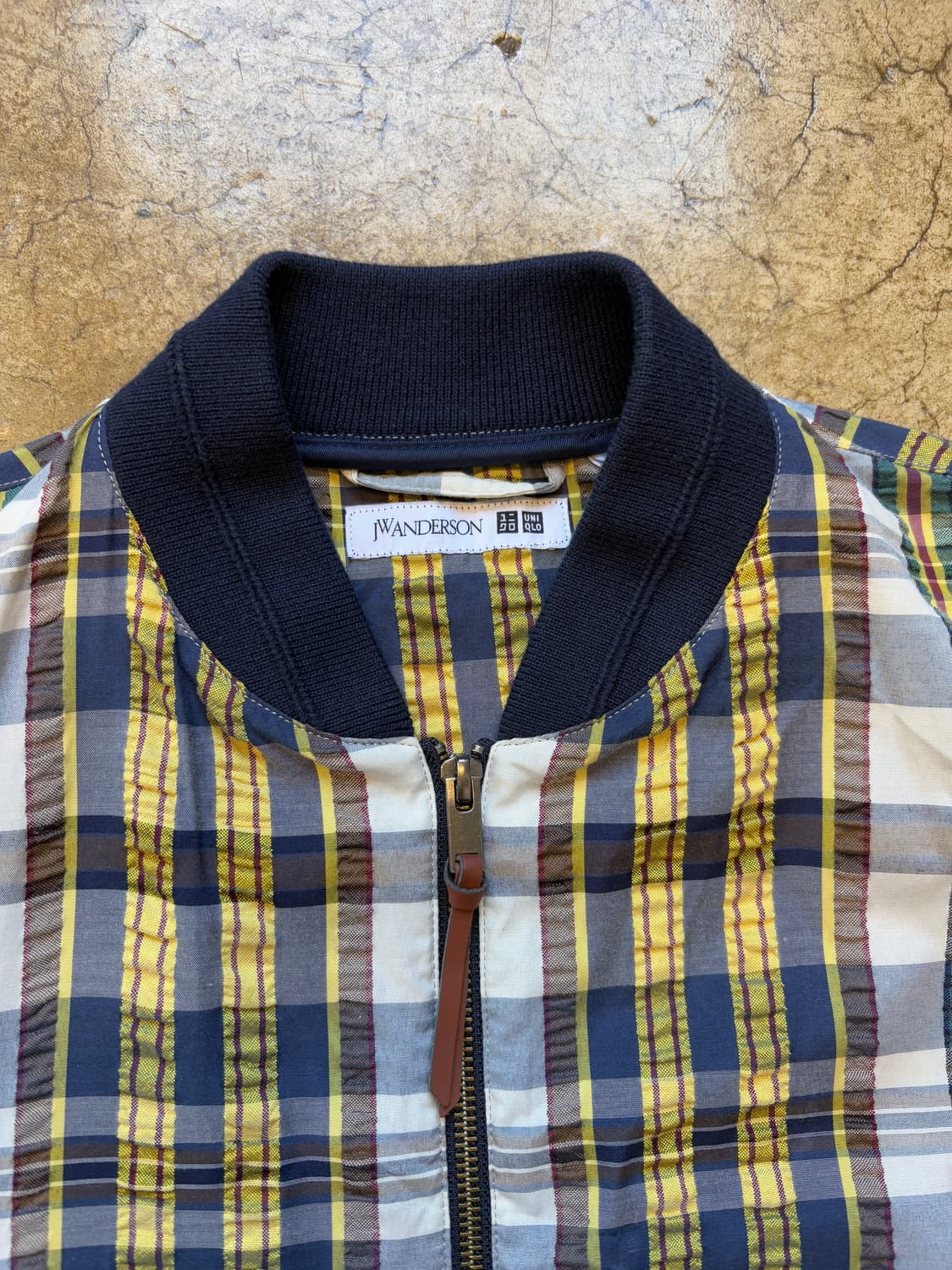 Jw 앤더슨 x 유니클로 체크 블루종 재킷 상품이미지2