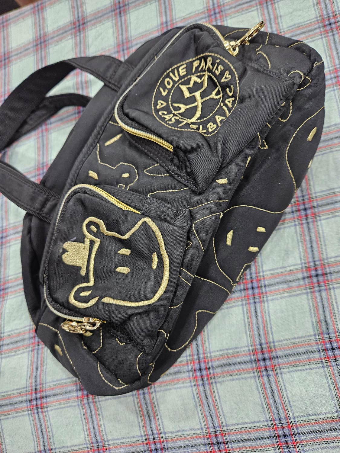 카스텔바작(castelbazac) 블랙 나일론 토드백 상품이미지7