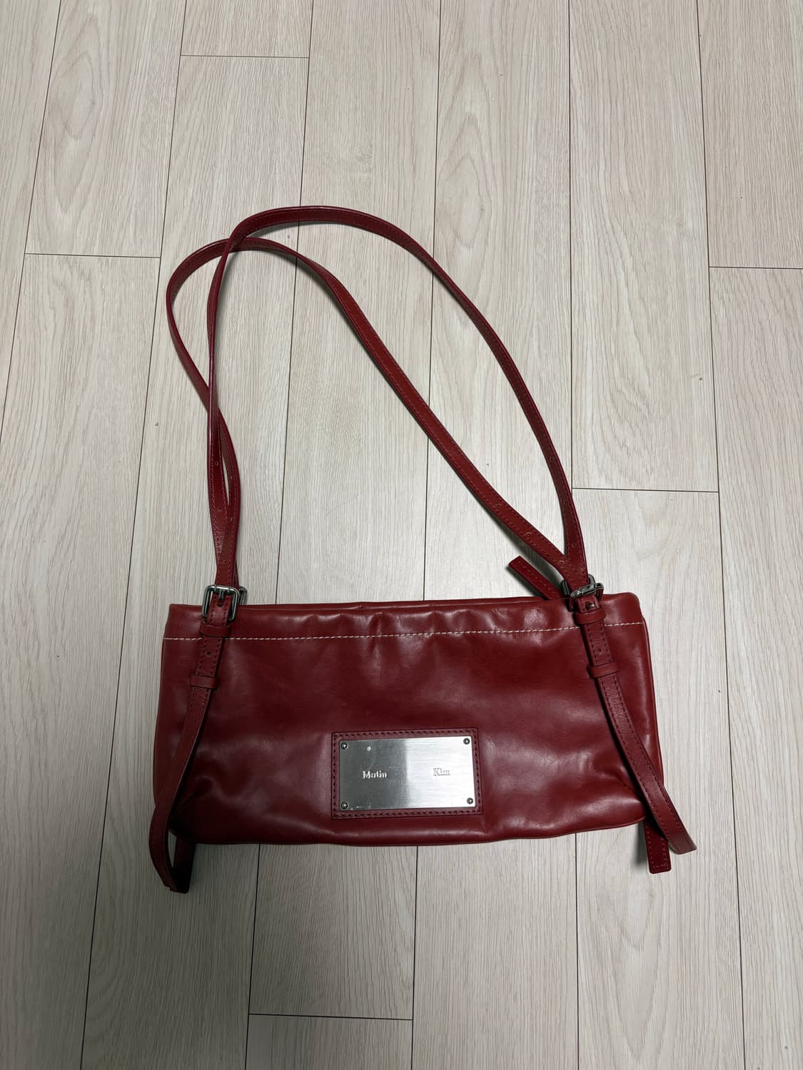 마뗑킴 레드 숄더백 상품이미지1