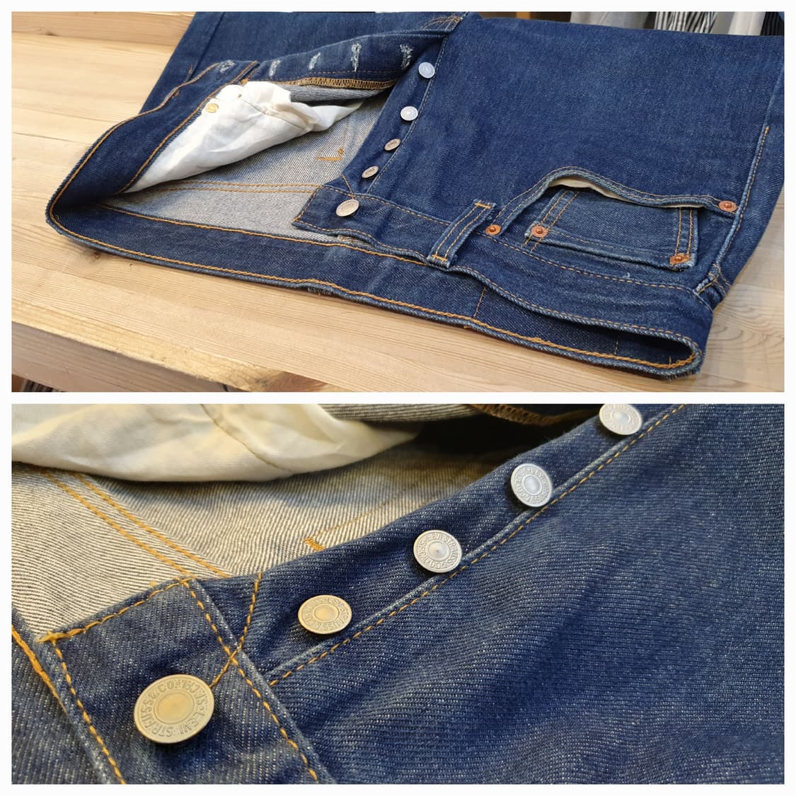 허리32/리바이스501 데님팬츠  상품이미지5