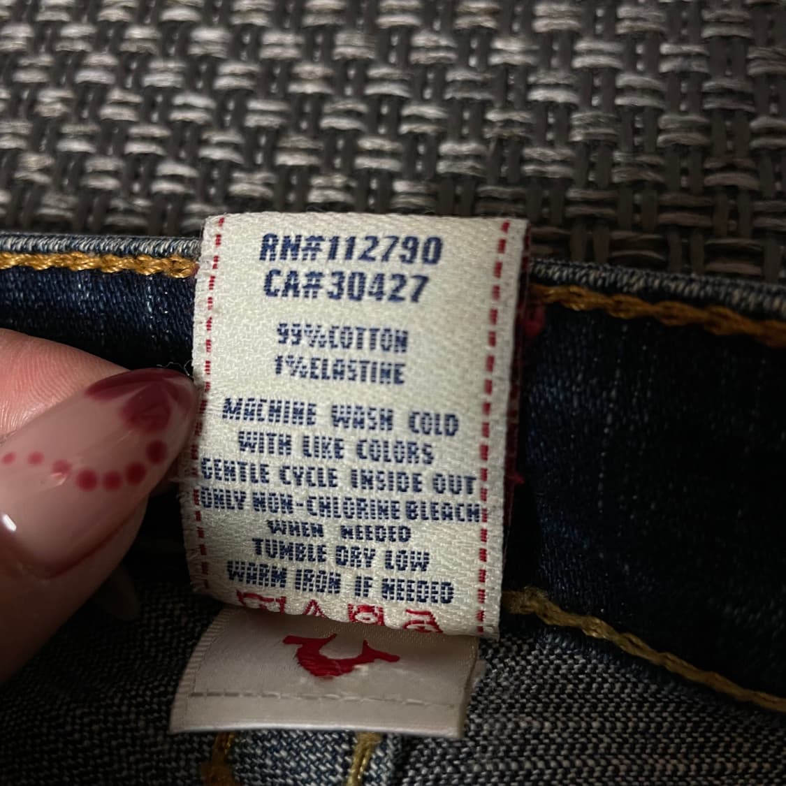 (26) 트루릴리젼 진청 데미지 데님 팬츠 부츠컷 상품이미지5