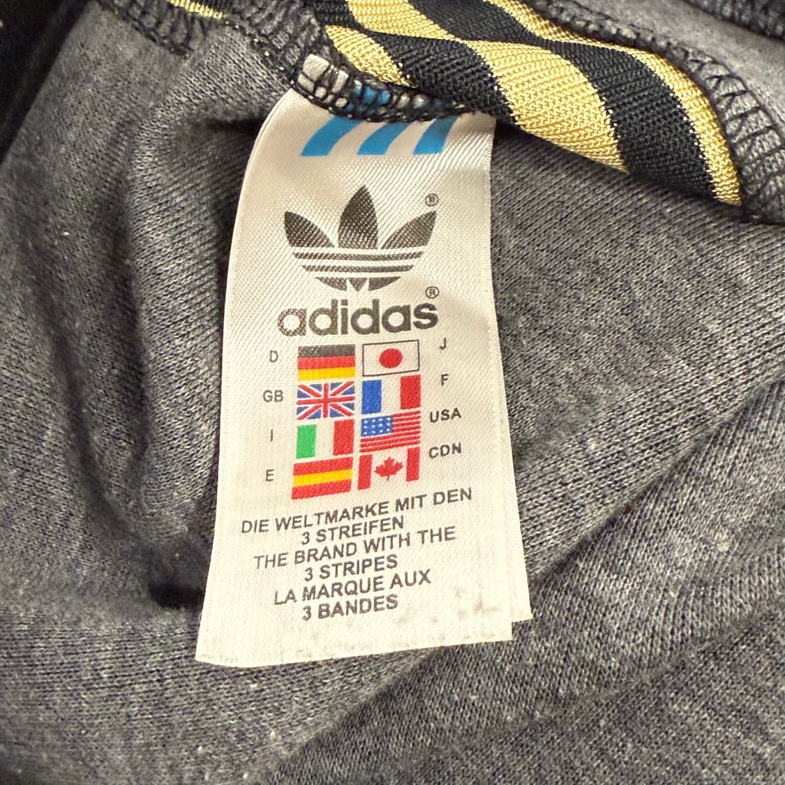 [정품/85] 아디다스 삼선 트랙 바지 블랙 골드 검골 b10 상품이미지5